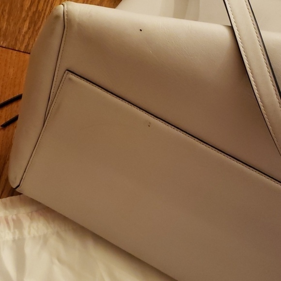 đť…şCOACH white leather weekender. NWT - Picture 8 of 12